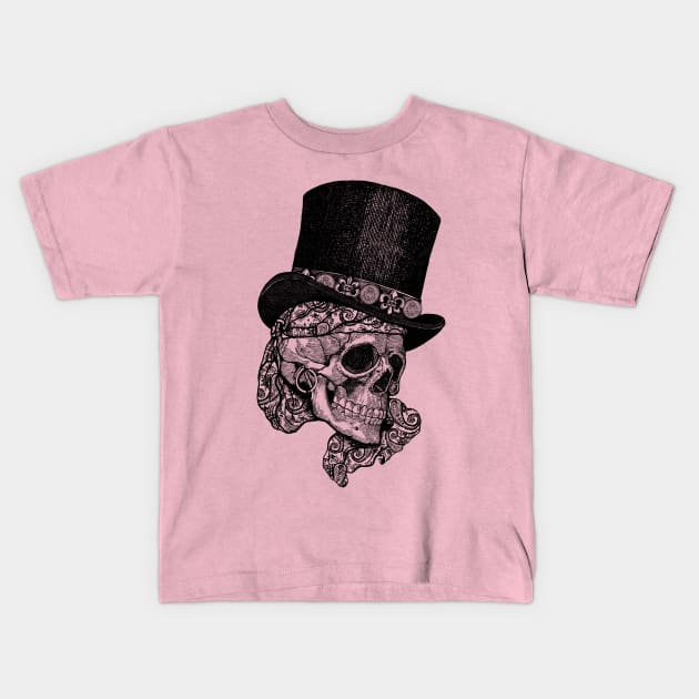 Gypsy Skull Kids T-Shirt by ZugArt01